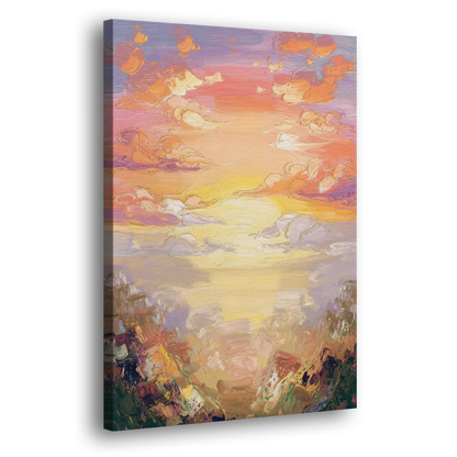 Glendale Sunset Views Side - Canvas Wall Art