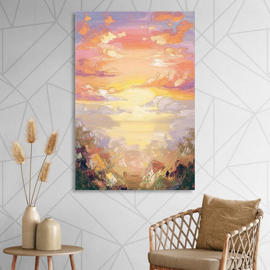 Glendale Sunset Views Living Room - Canvas Wall Art