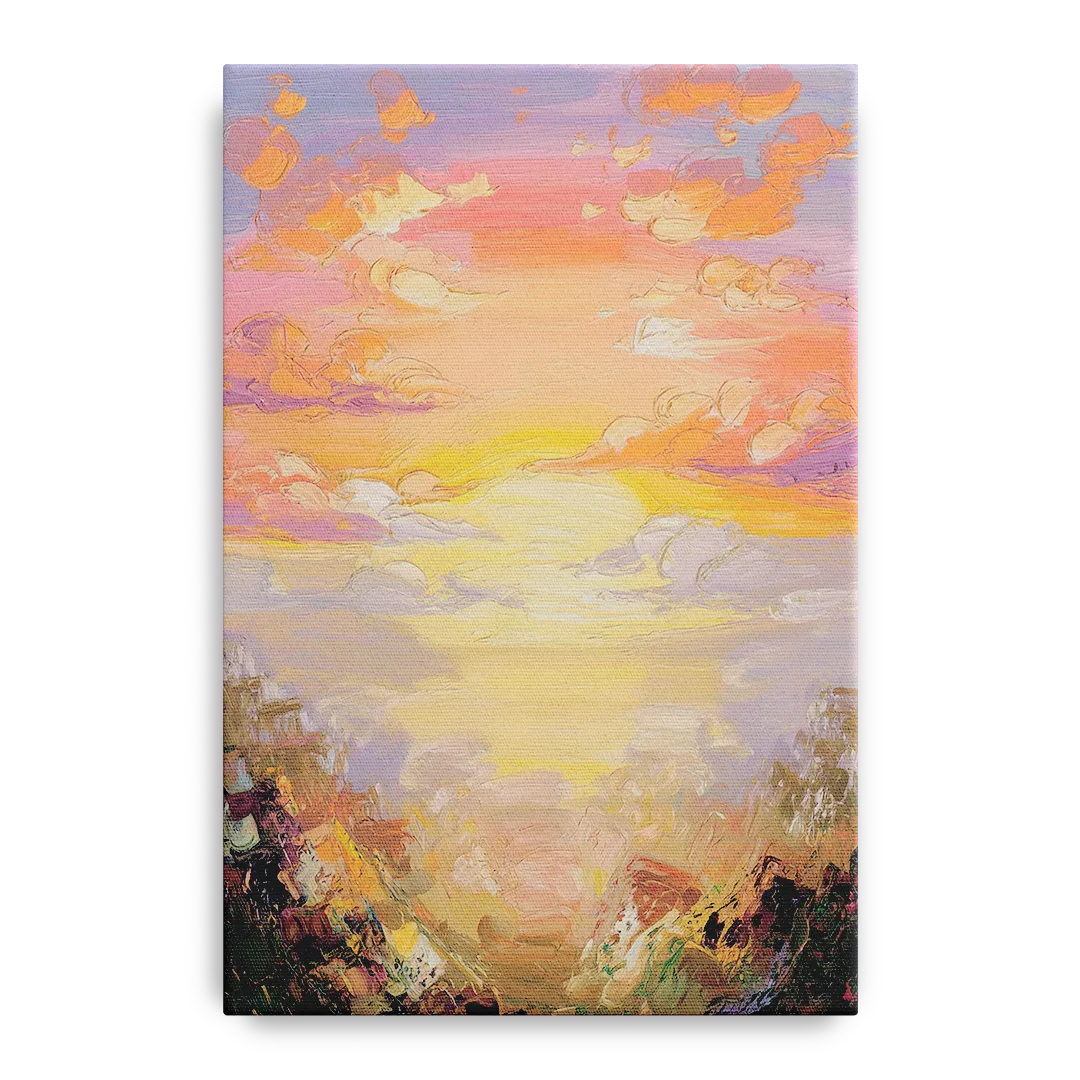 Glendale Sunset Views Front - Canvas Wall Art