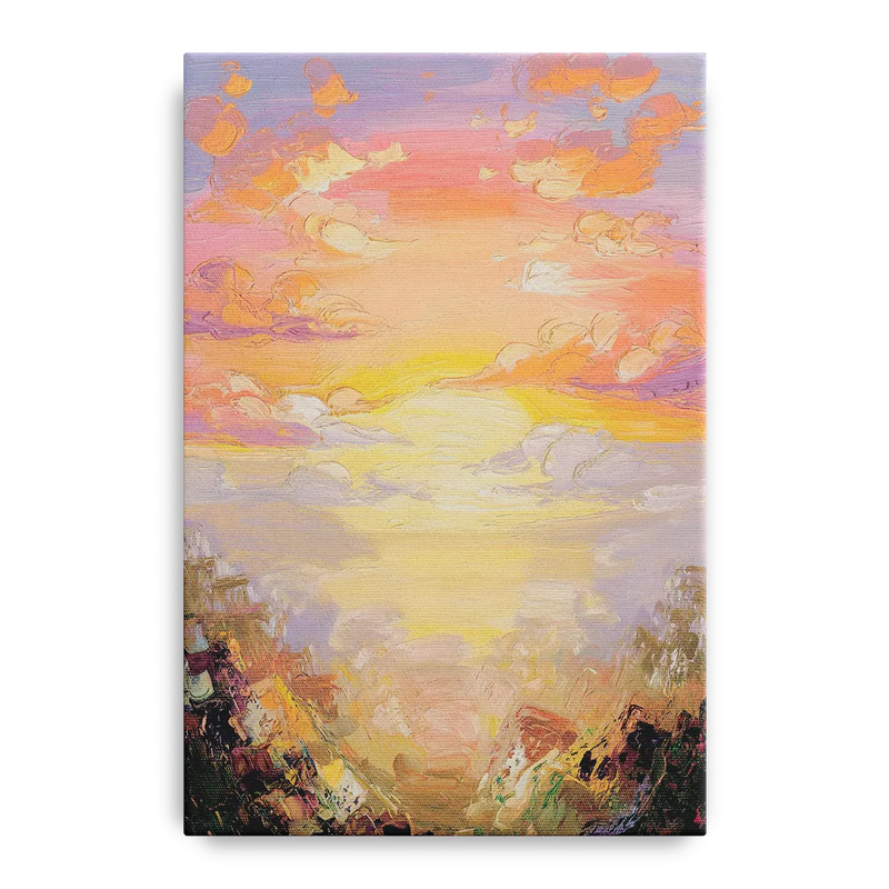 Glendale Sunset Views Front - Canvas Wall Art