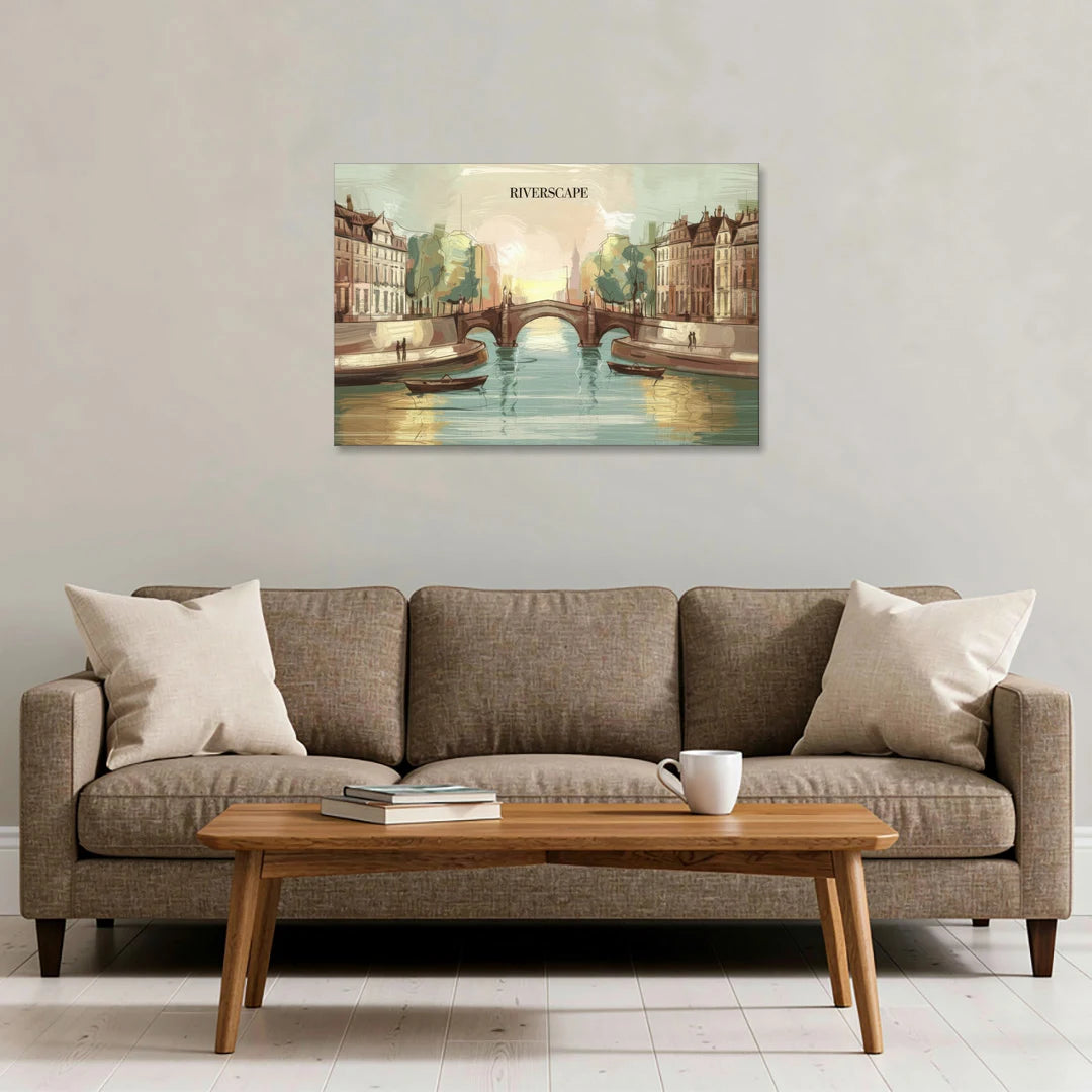 Glendale Urban Serenity - Canvas Wall Art - Sofa - 36x24