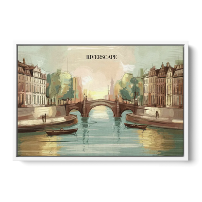 Glendale Urban Serenity Front - White Canvas Wall Art