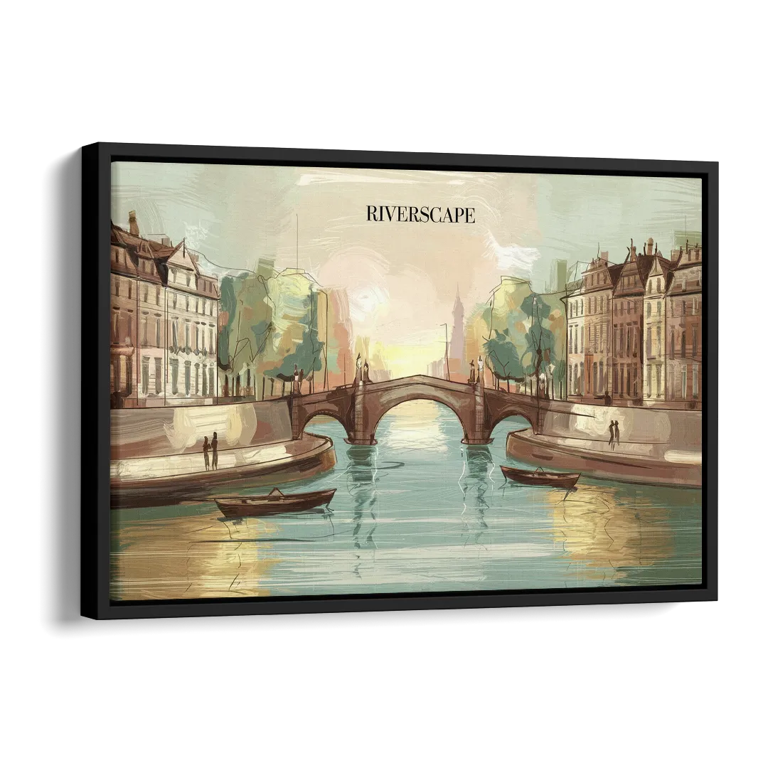 Glendale Urban Serenity Side - Black Canvas Wall Art