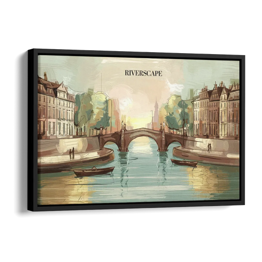 Glendale Urban Serenity Side - Black Canvas Wall Art