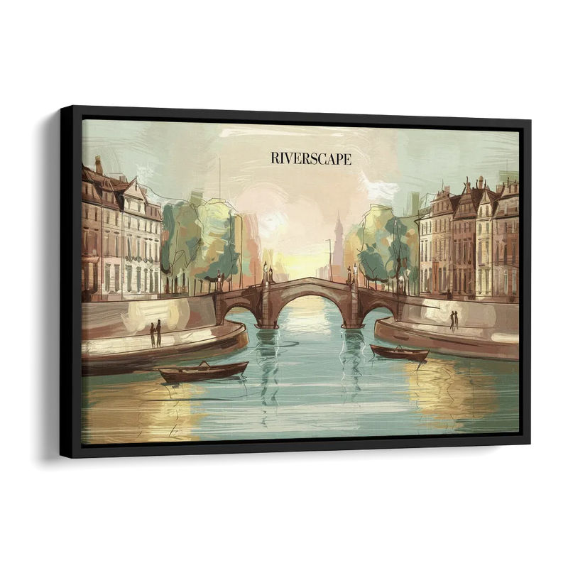 Glendale Urban Serenity Side - Black Canvas Wall Art