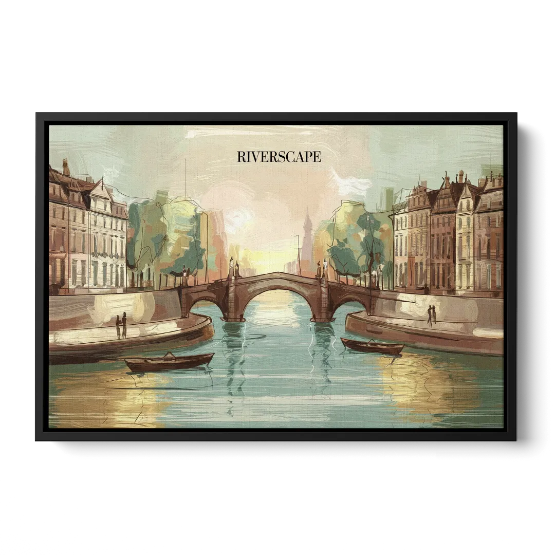 Glendale Urban Serenity Front - Black Canvas Wall Art