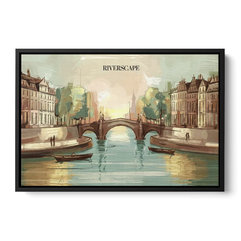 Glendale Urban Serenity Front - Black Canvas Wall Art