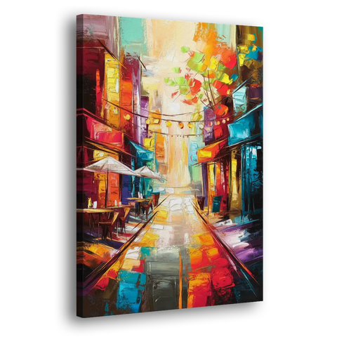 Glendale Vibrant Streetscape - Canvas Wall Art