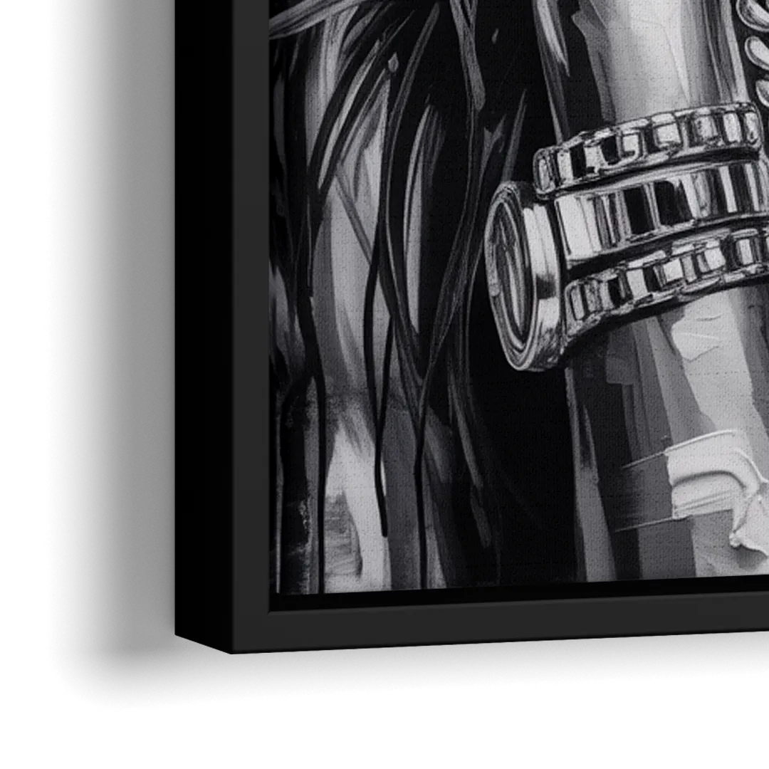 Goal Rush 2.0 - Close-Up Black Frame Canvas