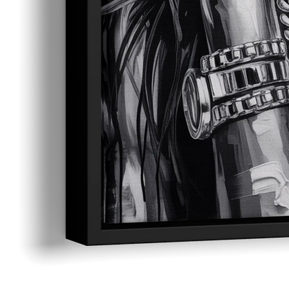 Goal Rush 2.0 - Close-Up Black Frame Canvas