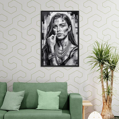 Goal Rush 2.0 - Living Room Black Frame Canvas