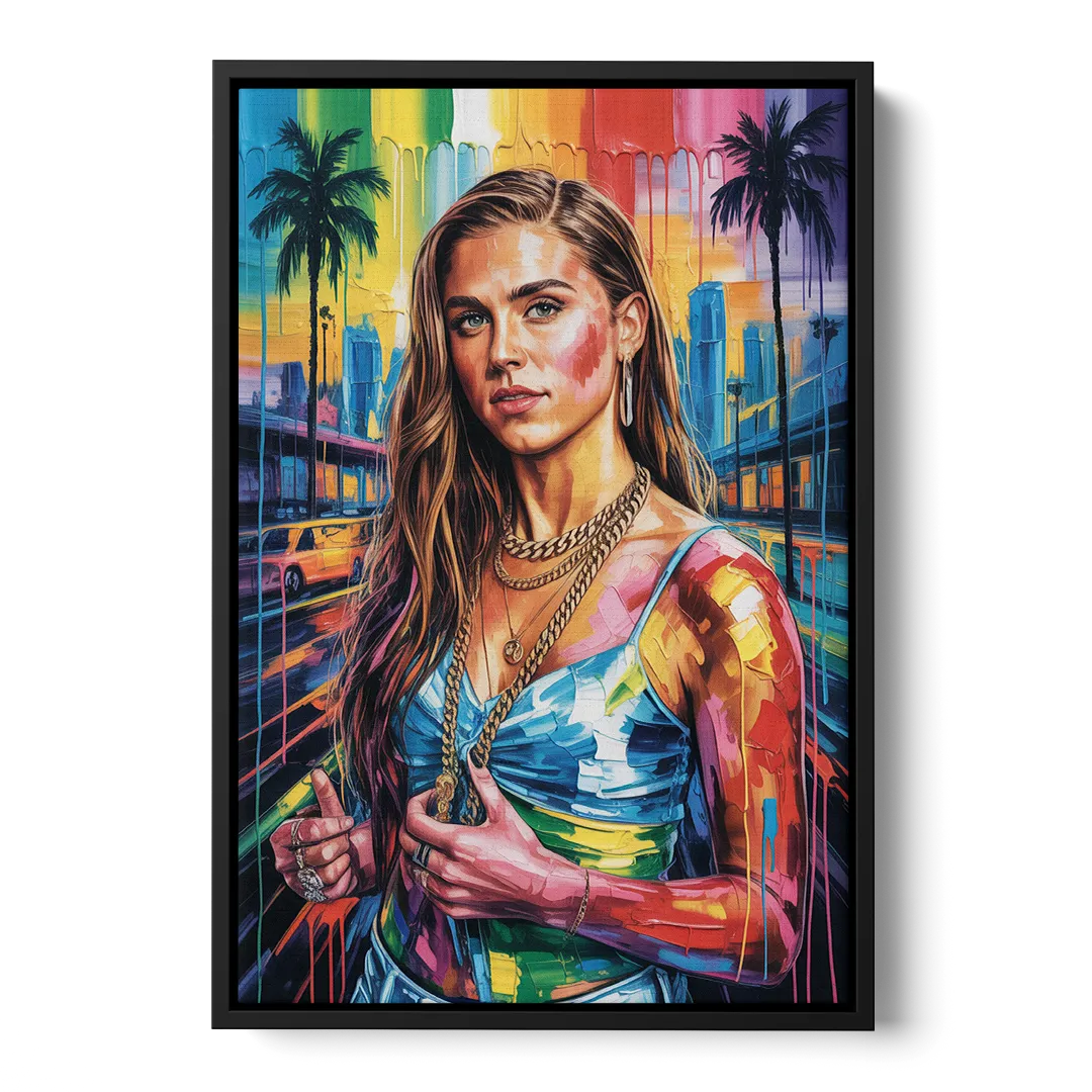 Goal Rush - Black Frame Canvas