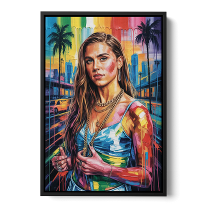 Goal Rush - Black Frame Canvas