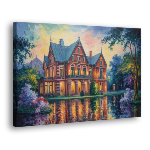 Goethe House Heritage - Canvas Wall Art - Side