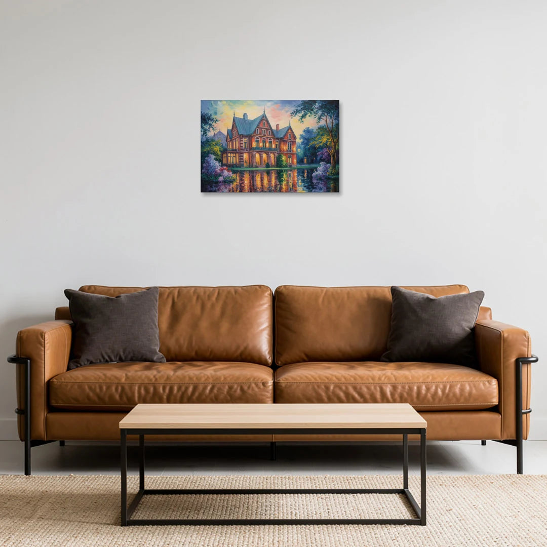 Goethe House Heritage - Canvas Wall Art - Sofa - 24x16