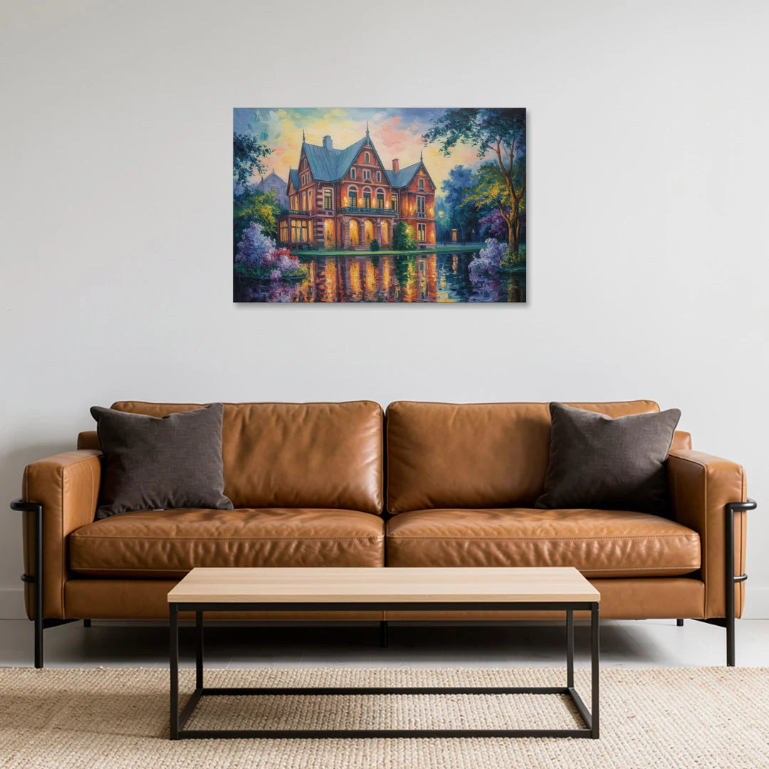 Goethe House Heritage - Canvas Wall Art - Sofa - 36x24