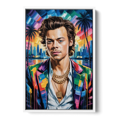 Golden Era - White Frame Canvas