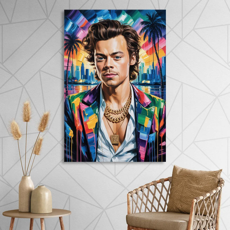 Golden Era Sitting Room - Canvas Wall Art