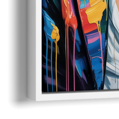 Golden Era - Close-Up White Frame Canvas