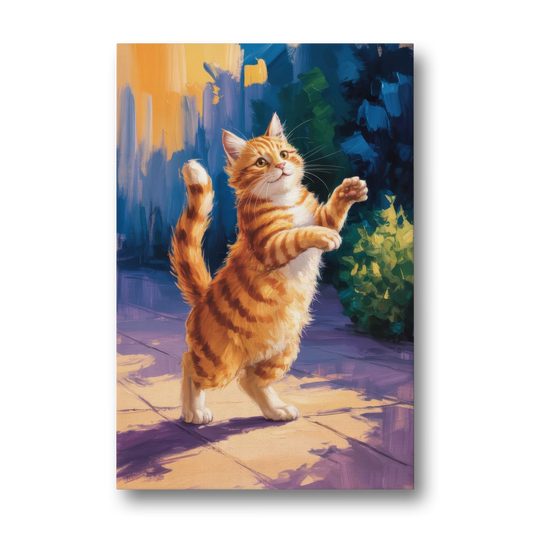 Golden Hour Orange Cat - Canvas Wall Art - Front