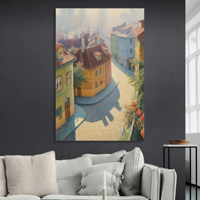 Golden Lane Stories Living Room - Canvas Wall Art