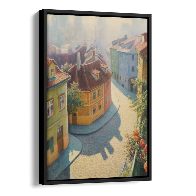 Golden Lane Stories Side - Black Canvas Wall Art