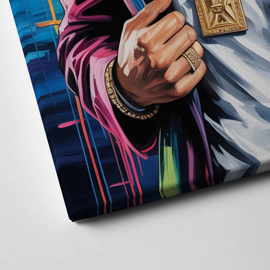 Golden Stream Canvas Close Up