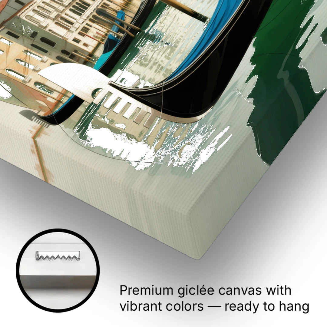 Gondola Dreams - Canvas Wall Art - Gallery Wrap Corner
