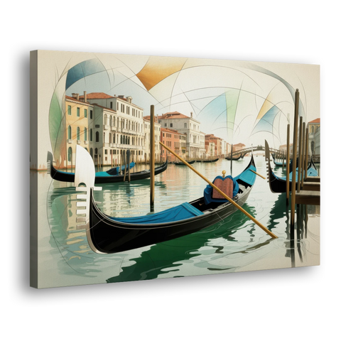 Gondola Dreams - Canvas Wall Art - Side