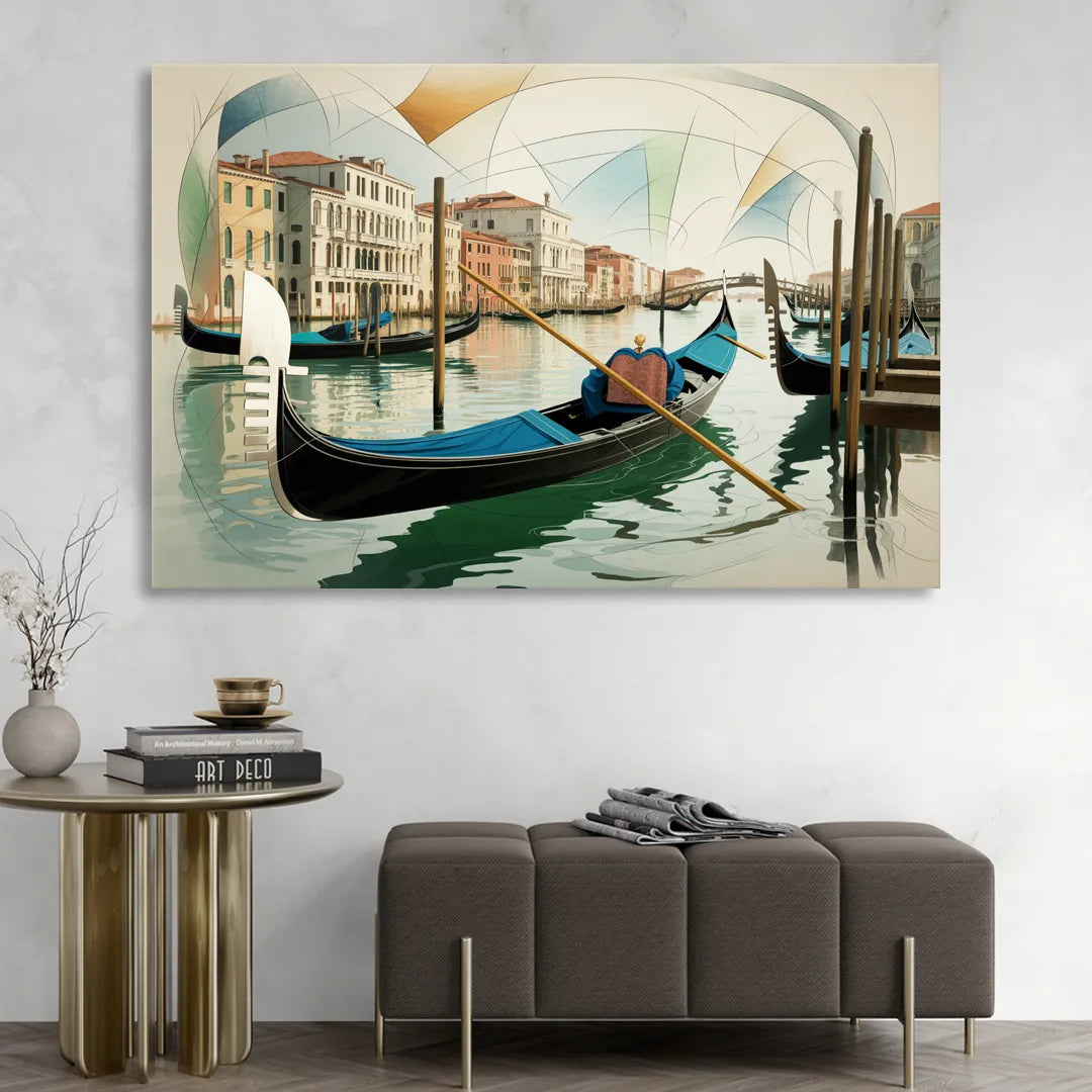 Gondola Dreams Living Room - Canvas Wall Art