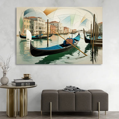 Gondola Dreams Living Room - Canvas Wall Art