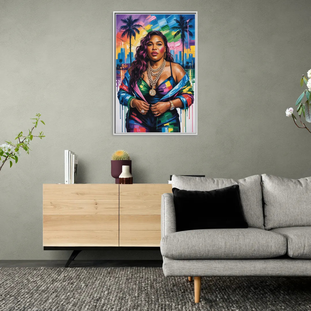 Good As Gold 2.0 - Living Room White Frame Canvas