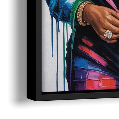 Good As Gold 2.0 - Close-Up Black Frame Canvas
