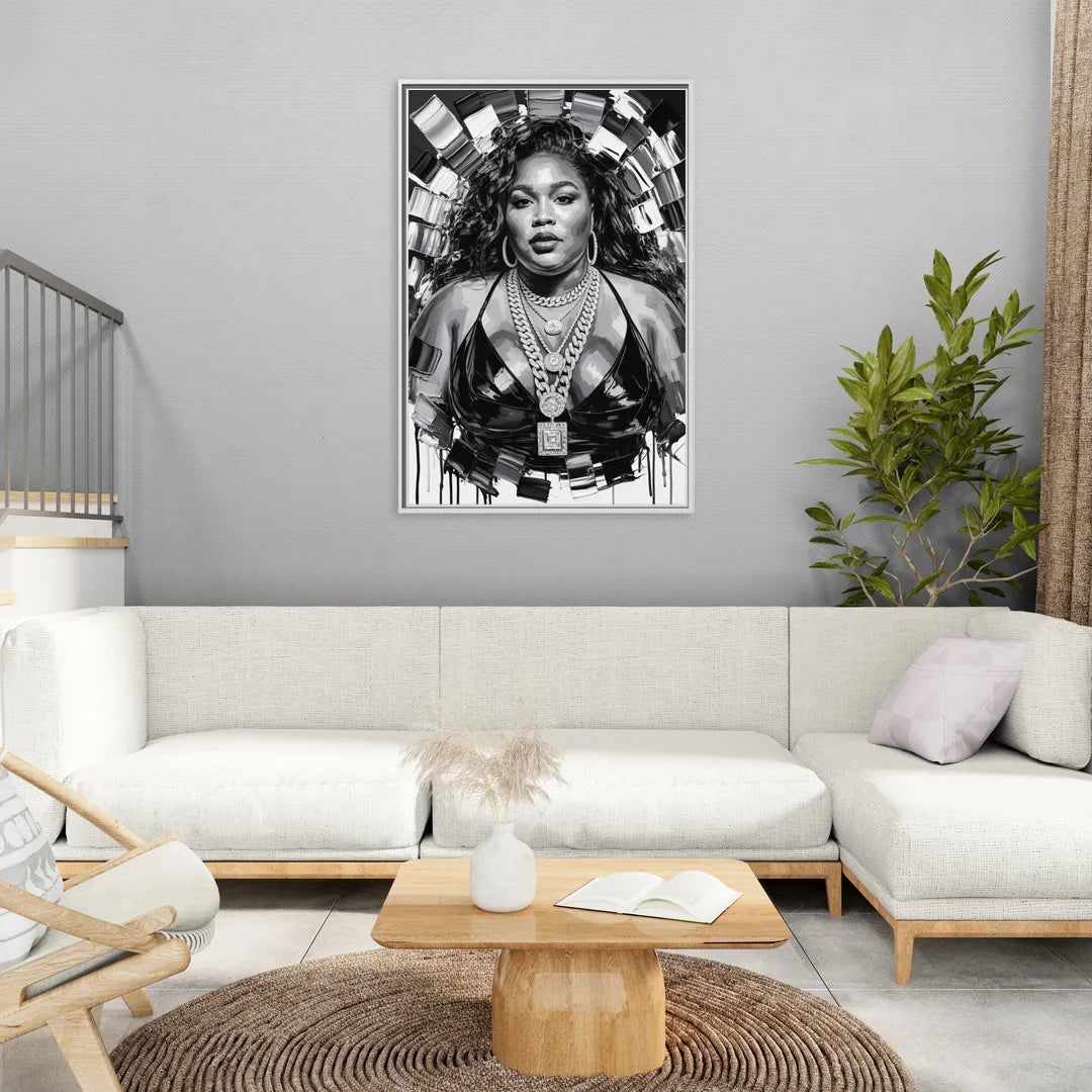 Good As Gold - Living Room White Frame Canvas