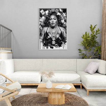 Good As Gold - Living Room White Frame Canvas