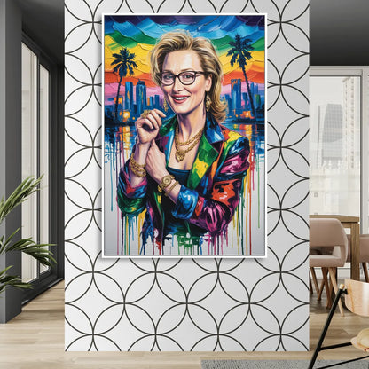 Grace Note Living Room - White Canvas Wall Art