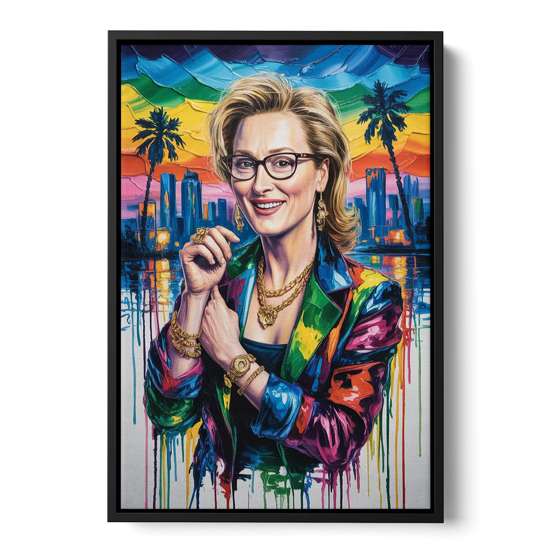 Grace Note - Black Frame Canvas