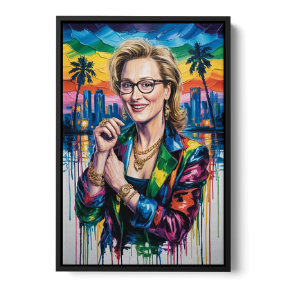 Grace Note - Black Frame Canvas