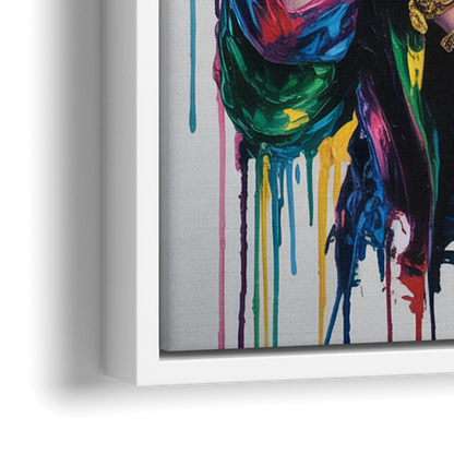 Grace Note - Close-Up White Frame Canvas
