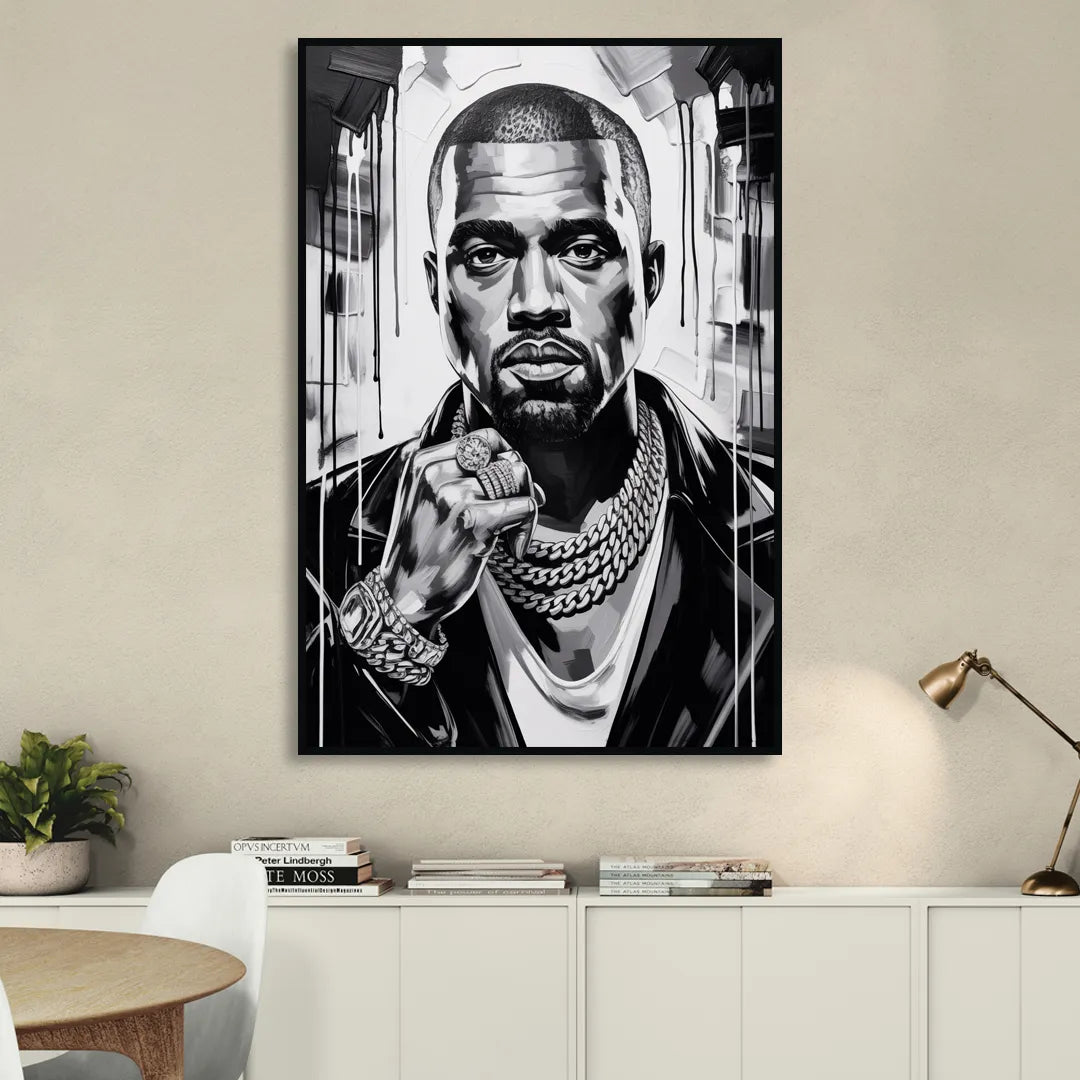 Graduation 2.0 Living Room - Black Canvas Wall Art