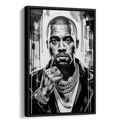 Graduation 2.0 Side - Black Canvas Wall Art