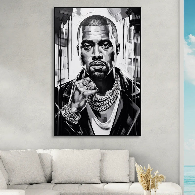 Graduation 2.0 Sitting Room - Black Canvas Wall Art