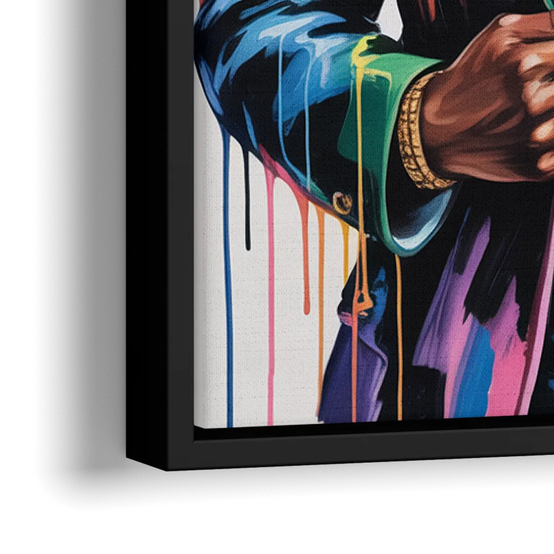 Graduation - Close-Up Black Frame Canvas