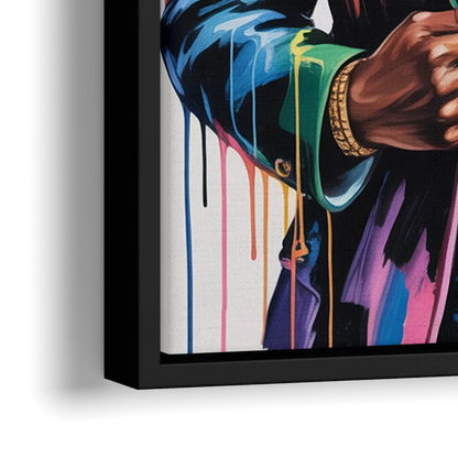 Graduation - Close-Up Black Frame Canvas
