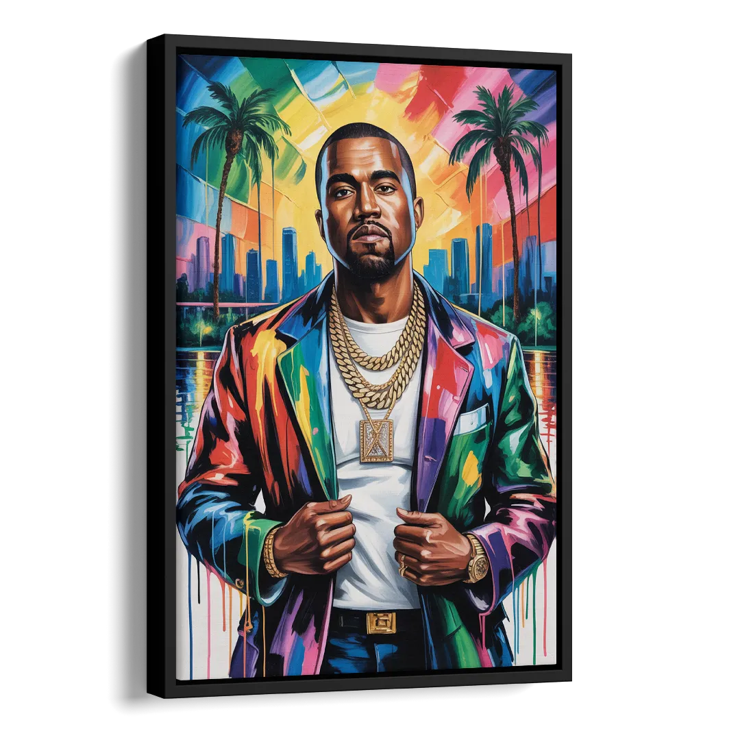 Graduation Side - Black Canvas Wall Art