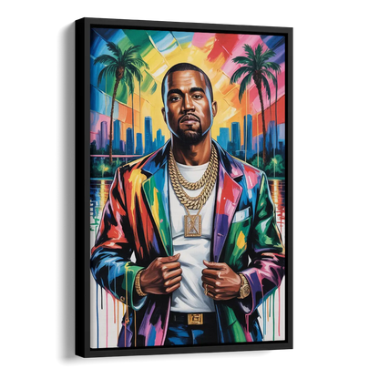 Graduation Side - Black Canvas Wall Art