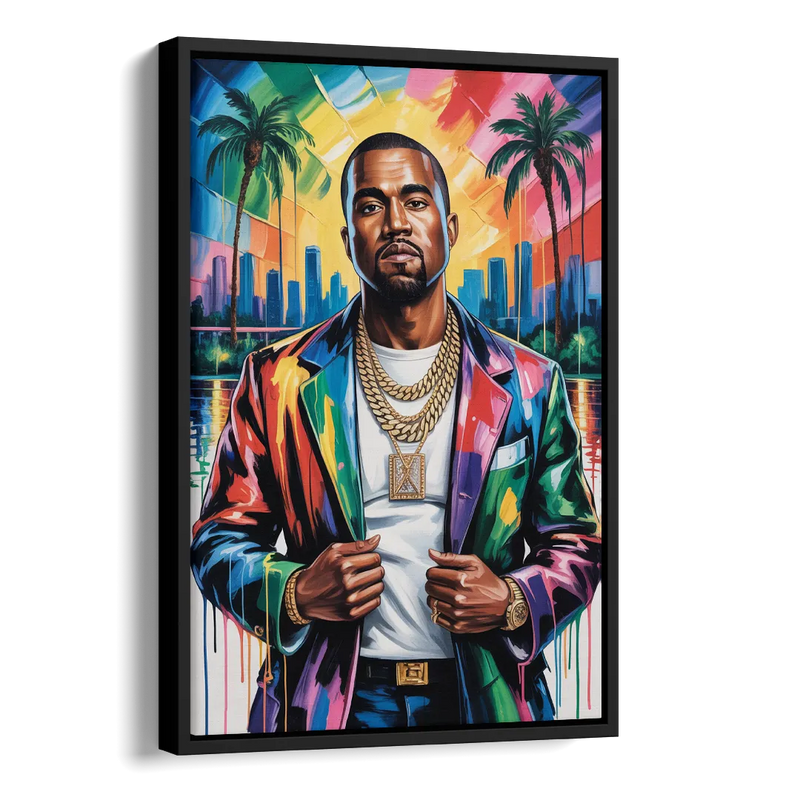 Graduation Side - Black Canvas Wall Art