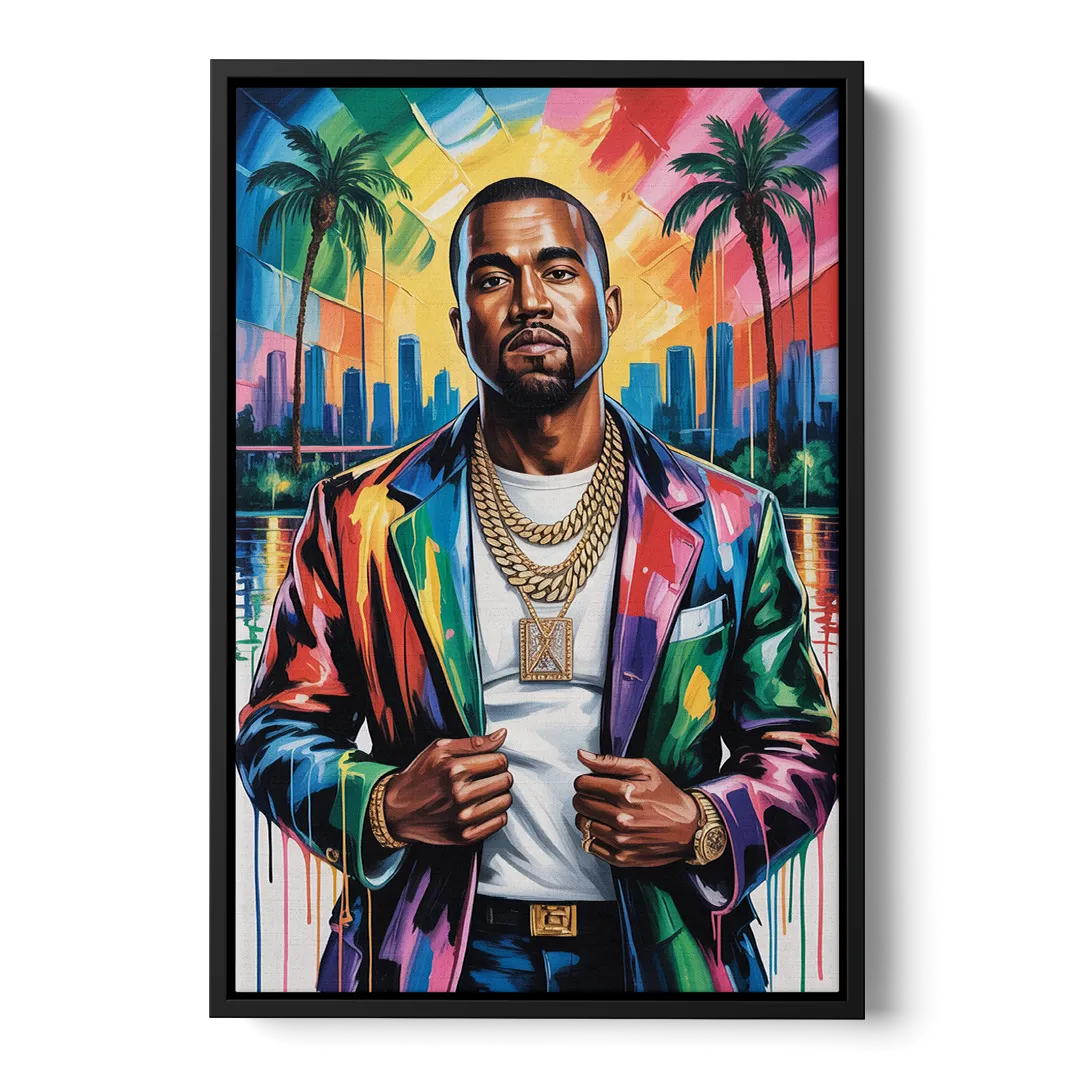 Graduation Front - Black Canvas Wall Art