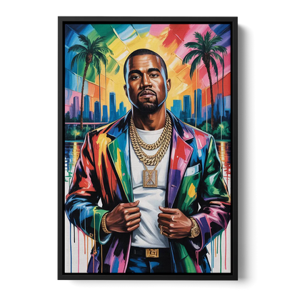 Graduation Front - Black Canvas Wall Art