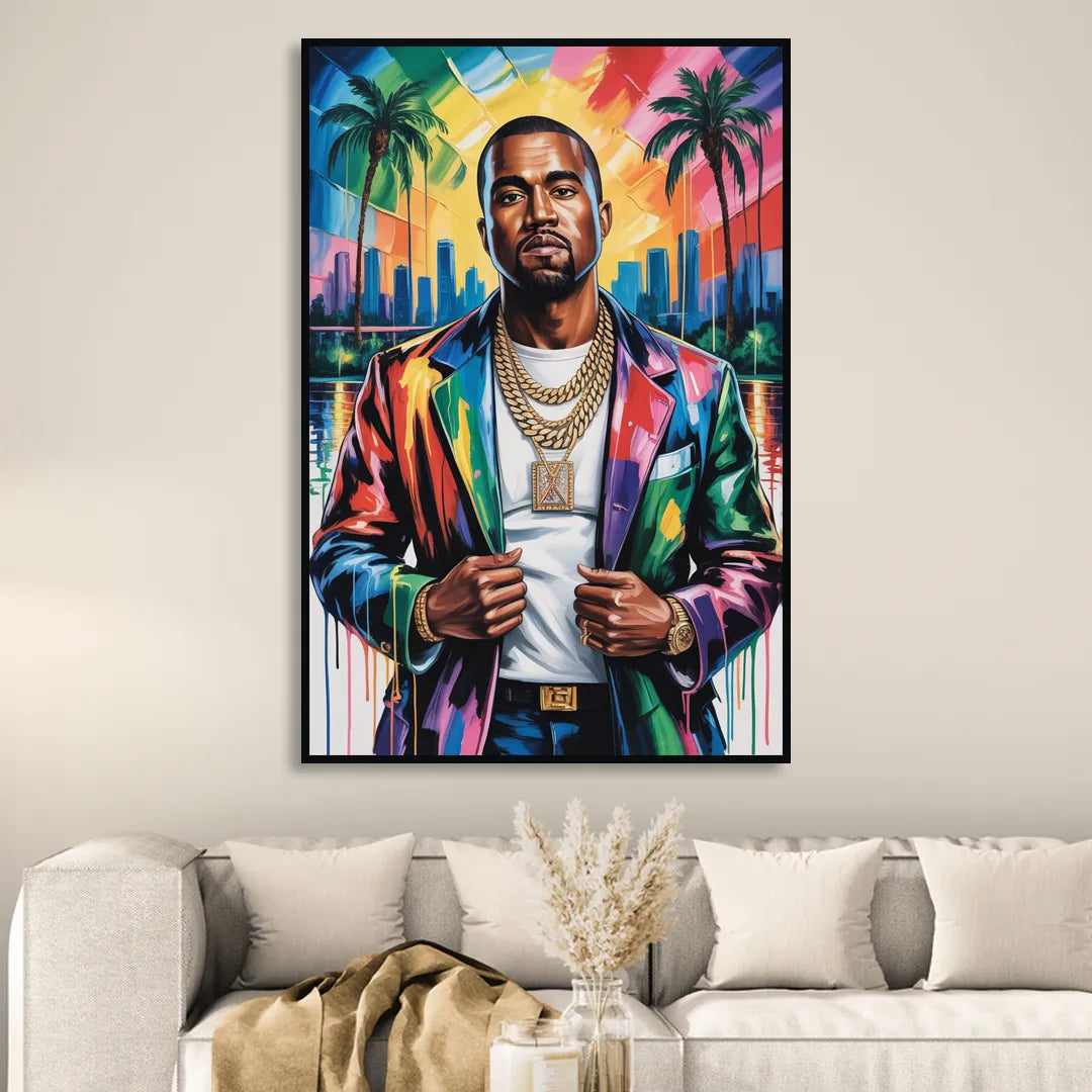 Graduation Sitting Room - Black Canvas Wall Art